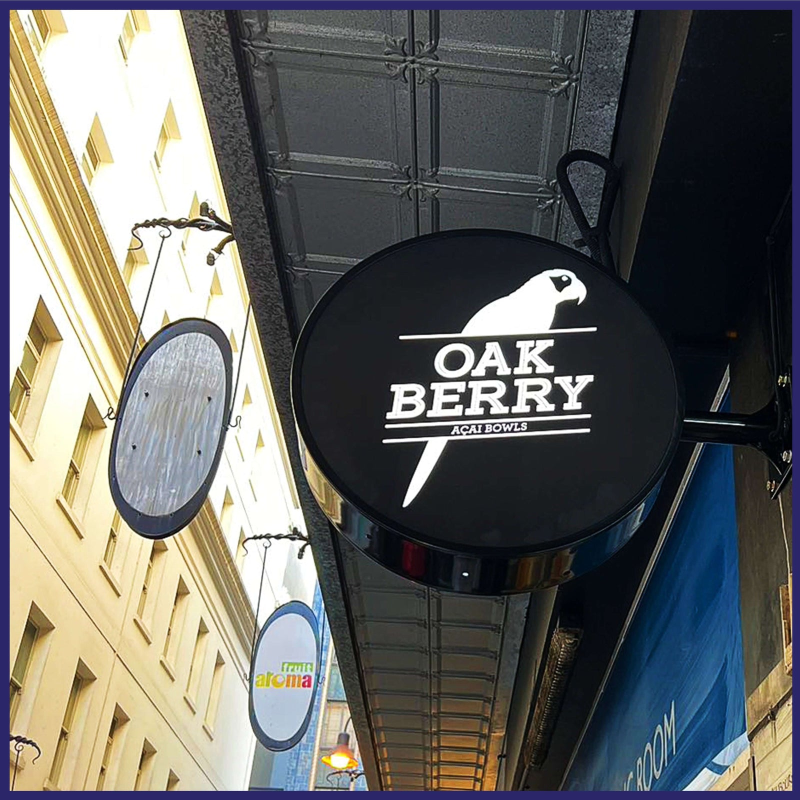 Double Side Aluminum Rounded Light Box