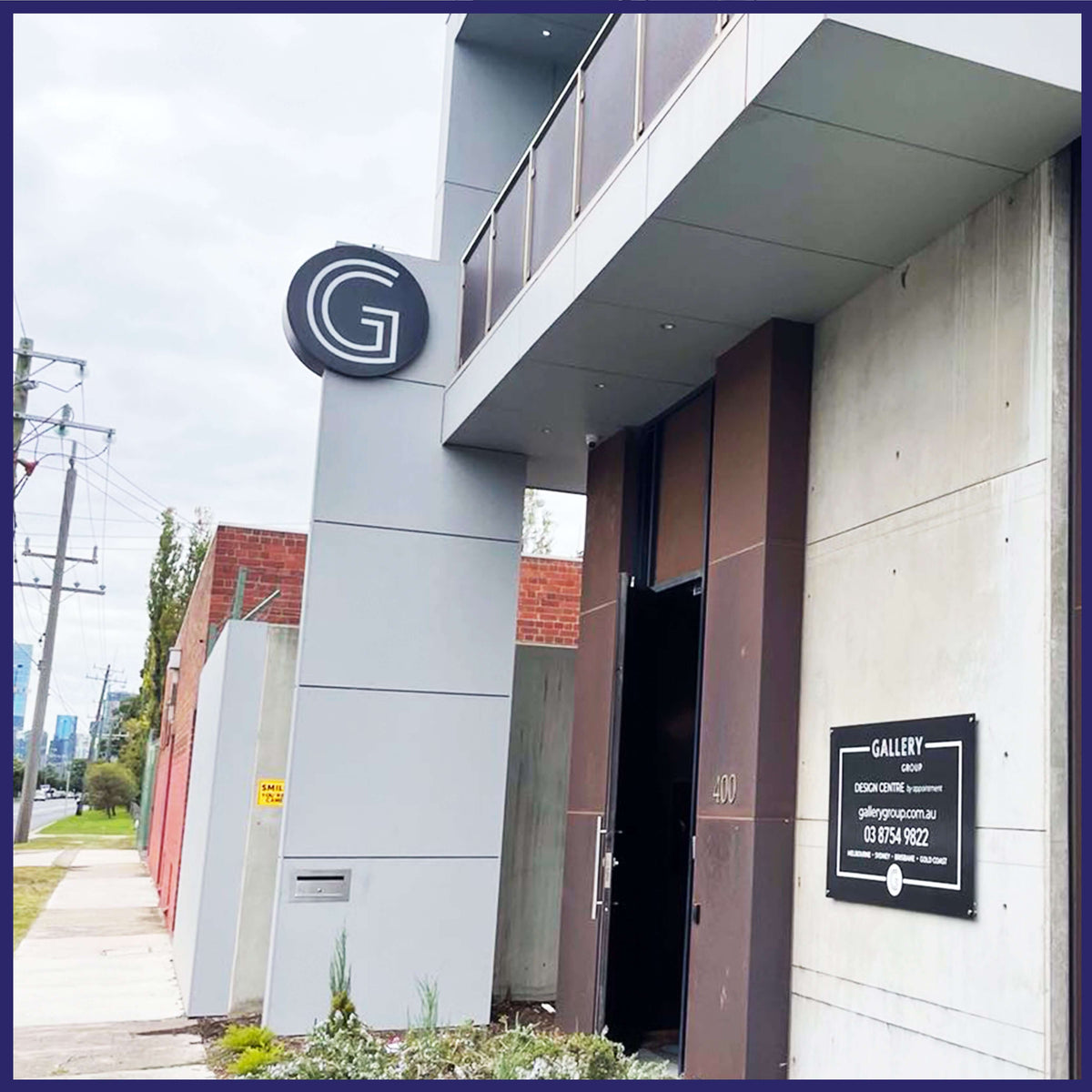 Illuminated sign box. Personalized graphics available.