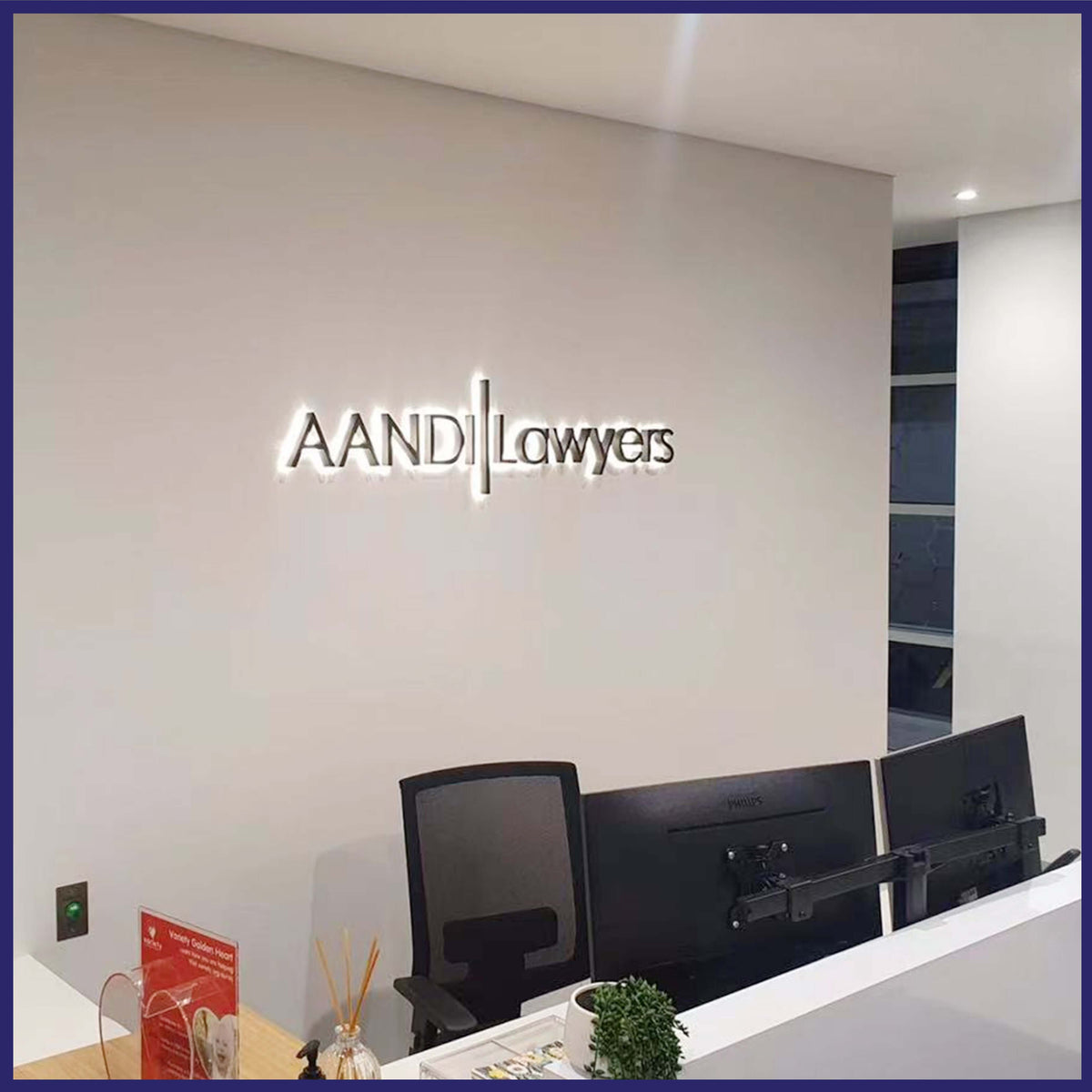 Stainless Steel Fabricated Letters (Back lit)