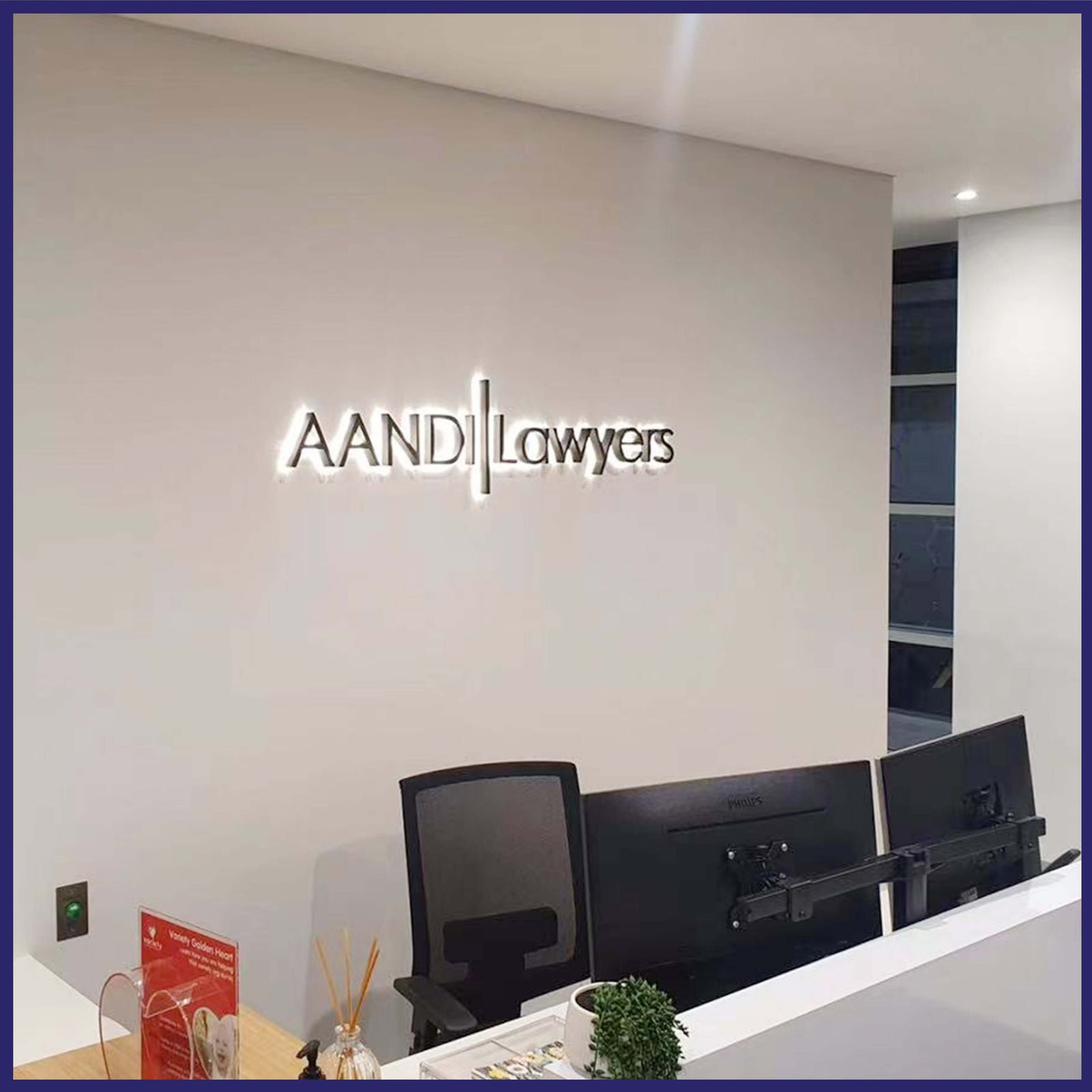 Stainless Steel Fabricated Letters (Back lit)