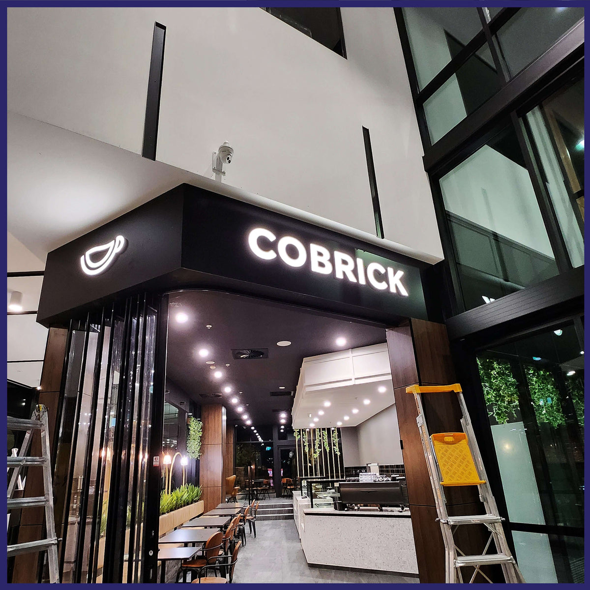 Front and back lit MINI acrylic letters.