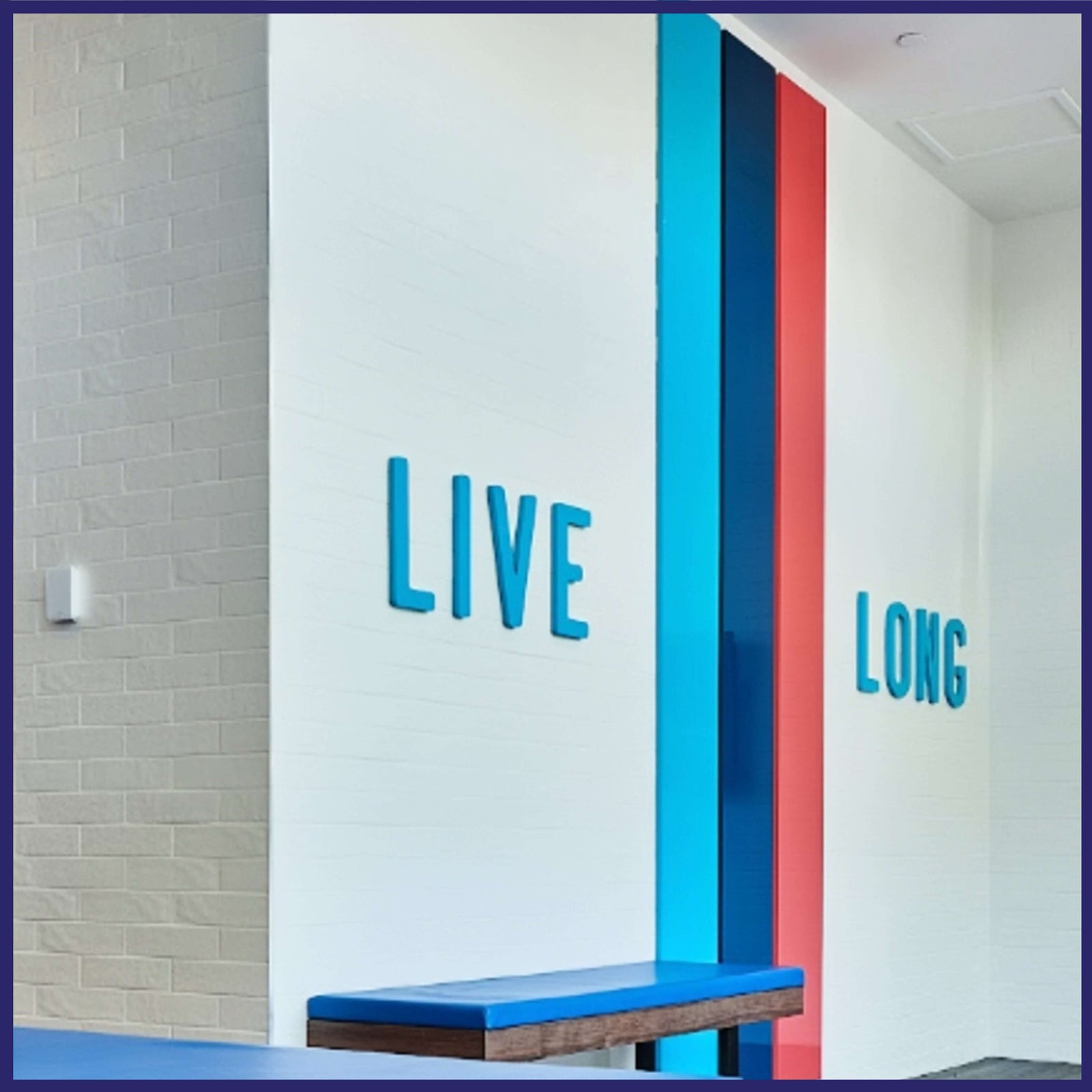 Dimensional acrylic letters.