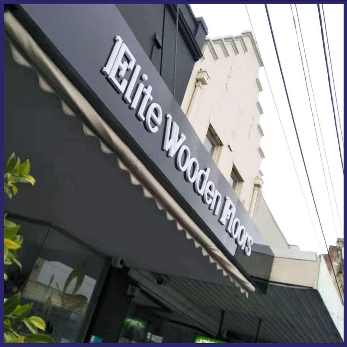 Dimensional acrylic letters.