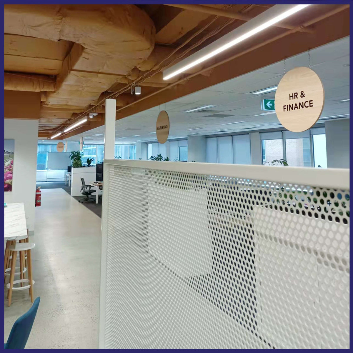 Printed circuit boards arranged on a large panel.