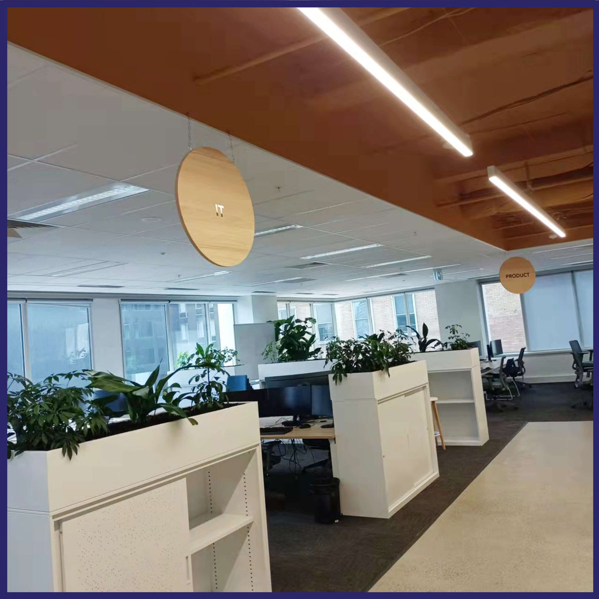 Printed panels displayed, ready for installation.