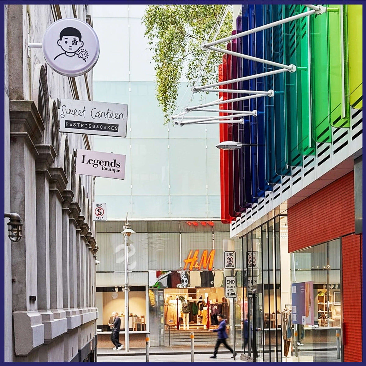 Double Side Aluminum Rounded Light Box