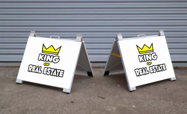 Plastic A-frame sign holder